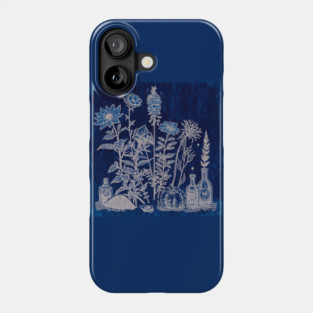 Botanical illustration monochrome Phone Case