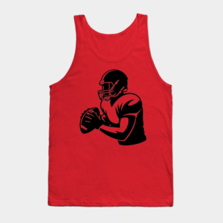 Quarterback Football Player Tank Top