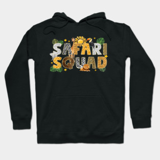 Safari Squad Jungle Animal Birthday Family Matching Hoodie