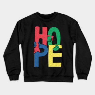 Hope hands Retro Crewneck Sweatshirt