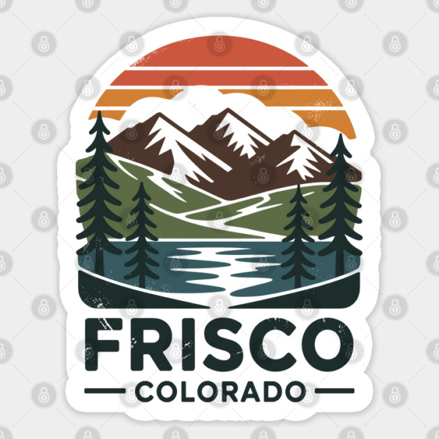 Frisco Colorado Mountain Adventure Sticker by JessArty
