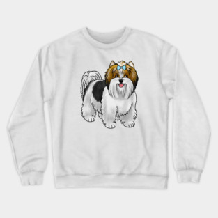 Dog - Biewer Terrier - Tan Crewneck Sweatshirt