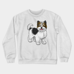 Dog - Biewer Terrier - Puppy Cut Tan Crewneck Sweatshirt
