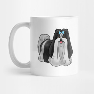 Dog - Biewer Terrier - Show Cut Black and White Mug