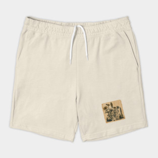 Botanical illustration vintage Shorts