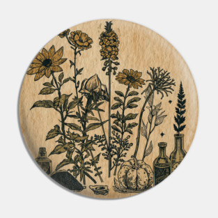 Botanical illustration vintage Pin