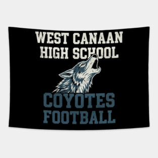 West Canaan High School Coyotes Football - Varsity Blues Tapestry