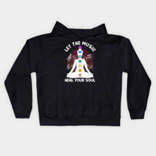 Musik Yoga Let The Music Heal Your Soul  Yoga Kids Hoodie