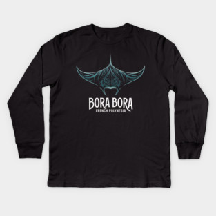 Bora Bora French Polynesia Kids Long Sleeve T-Shirt