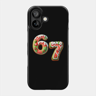67 Meme Couple Pajamas Christmas Matching Phone Case