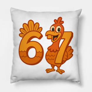 Six Seven Thanksgiving Turkey Pillow