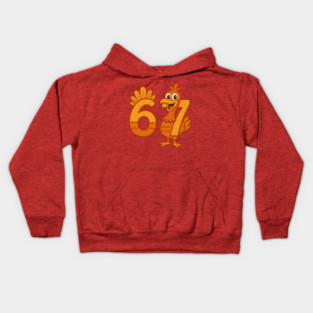 Six Seven Thanksgiving Turkey Kids Hoodie