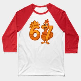 Six Seven Thanksgiving Turkey Baseball T-Shirt
