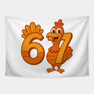 Six Seven Thanksgiving Turkey Tapestry