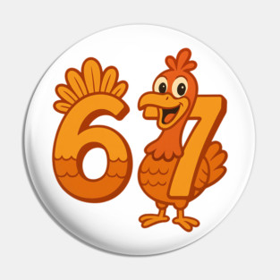 Six Seven Thanksgiving Turkey Pin