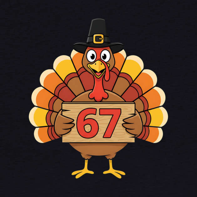 67 Meme Humor Funny 6-7 Thanksgiving Turkey Six Seven Joke by ArtistTee ⭐⭐⭐⭐⭐