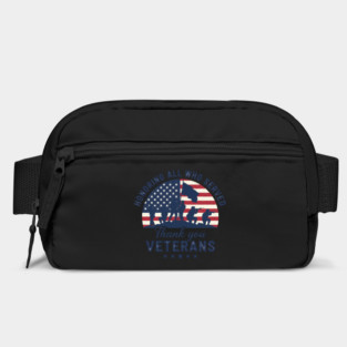 Honoring All Who Served | Thank You Veterans Day Patriotic American Flag Soldiers Design Bag