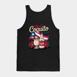 Official Coquito Tester Funny Puerto Rican Christmas Tank Top