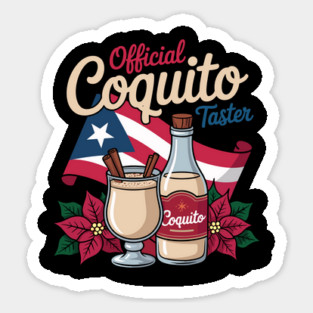Official Coquito Tester Funny Puerto Rican Christmas Magnet