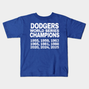 Dodgers Champions. vintage. Kids T-Shirt