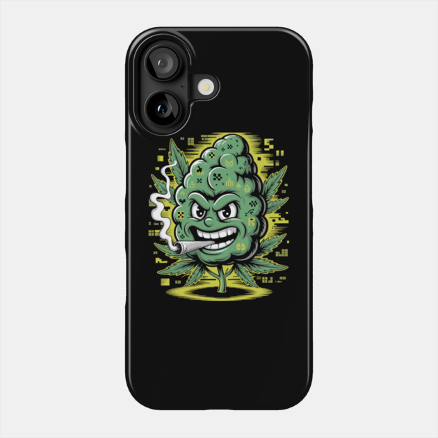 Nugget Glitch: High on Code Phone Case by Cosmo Gazoo