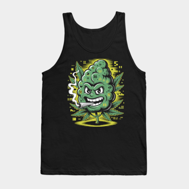 Nugget Glitch: High on Code Tank Top by Cosmo Gazoo