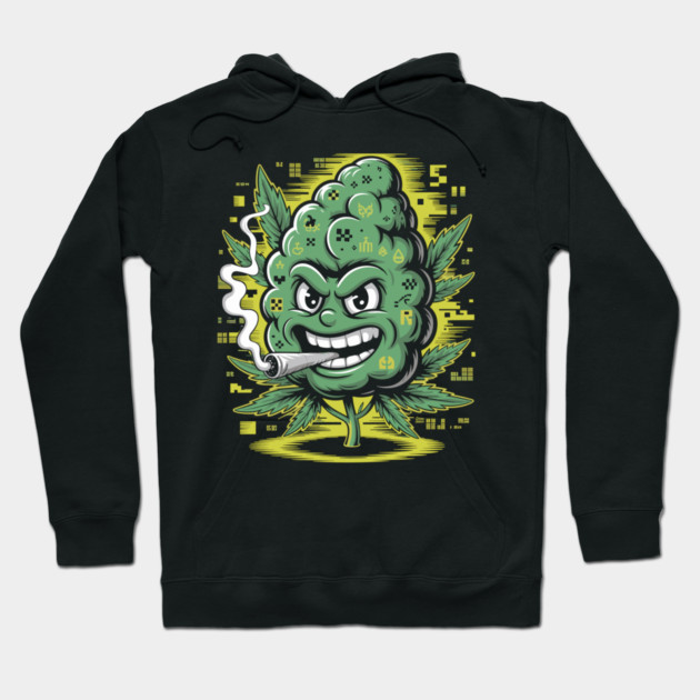 Nugget Glitch: High on Code Hoodie by Cosmo Gazoo