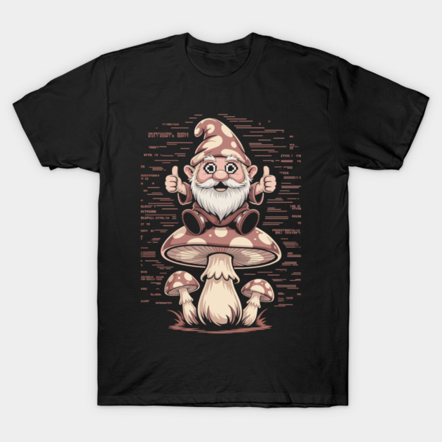 Gnome Trip: Thumbs Up for the Fungi Frontier T-Shirt by Cosmo Gazoo