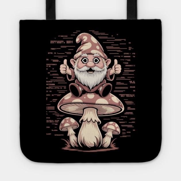 Gnome Trip: Thumbs Up for the Fungi Frontier Tote by Cosmo Gazoo