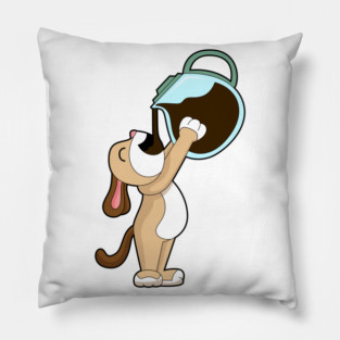 Dog Coffee Coffee pot Pillow