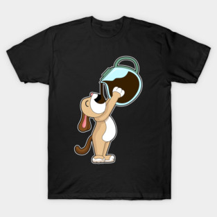 Dog Coffee Coffee pot T-Shirt