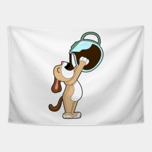 Dog Coffee Coffee pot Tapestry