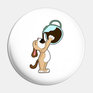 Dog Coffee Coffee pot Pin