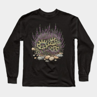 Adder in Heather Vintage Snake Artwork Long Sleeve T-Shirt