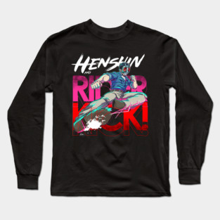 Henshin Rider Kick Dream Long Sleeve T-Shirt