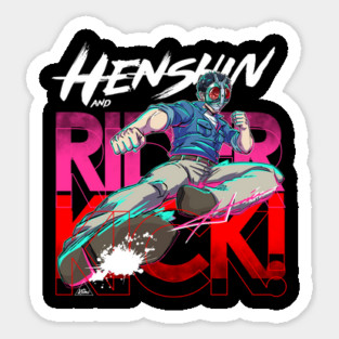 Henshin Rider Kick Dream Sticker