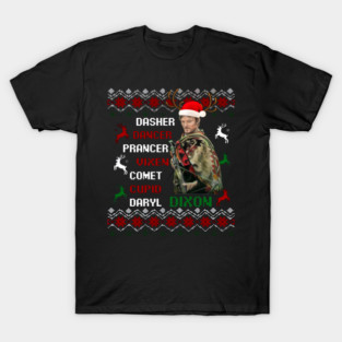 Daryl Dixon Walking Dead Christmas T-Shirt