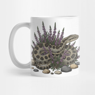 Adder Among Heather and Rocks Artwork Mug