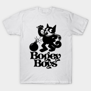 Bogey Boys Minimalist Abstract Golf Style Emblem T-Shirt