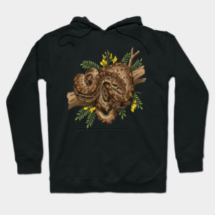 African Rock Python with Blossoms Hoodie
