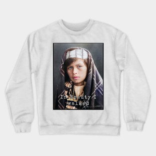Edward Curtis In Beauty I Walked Photo Collection Crewneck Sweatshirt