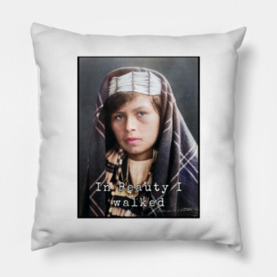 Edward Curtis In Beauty I Walked Photo Collection Pillow