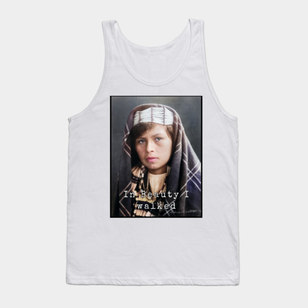 Edward Curtis In Beauty I Walked Photo Collection Tank Top by Art2Wear