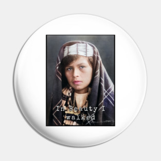 Edward Curtis In Beauty I Walked Photo Collection Pin