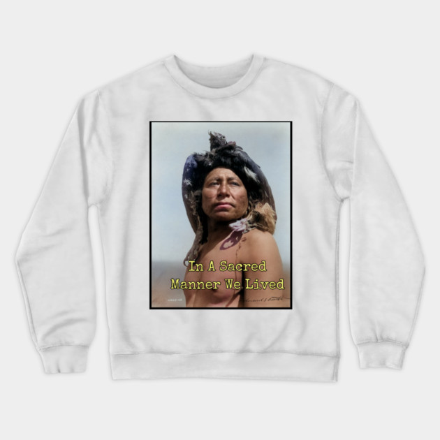 Edward Curtis Native American Photo, In Beauty, Crewneck Sweatshirt by Art2Wear