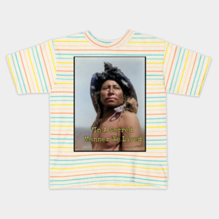 Edward Curtis Native American Photo, In Beauty, Kids T-Shirt