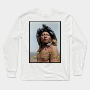 Edward Curtis Native American Photo, In Beauty, Long Sleeve T-Shirt