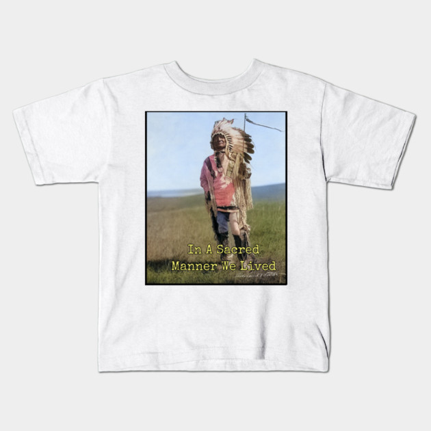 In A Sacred Manner We Lived Edward S. Curtis Photo Kids T-Shirt by Art2Wear