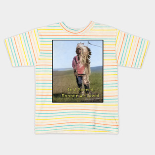 In A Sacred Manner We Lived Edward S. Curtis Photo Kids T-Shirt