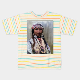 Edward Curtis In Beauty I Walked Photo Art Kids T-Shirt